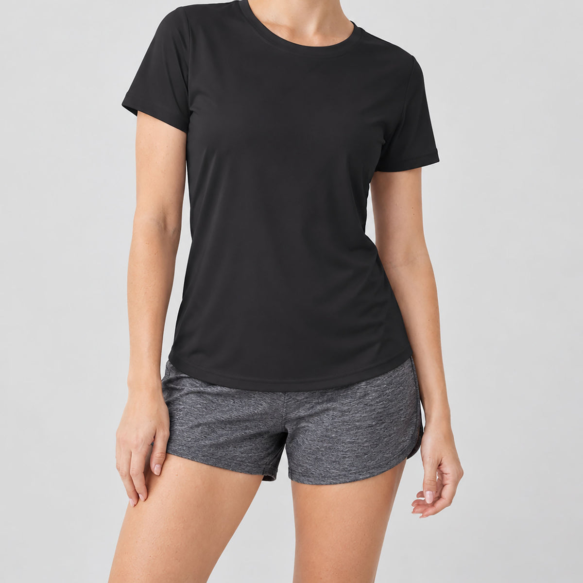 Womens Quick Dry UPF 50 Athletic Short Sleeve Workout Top