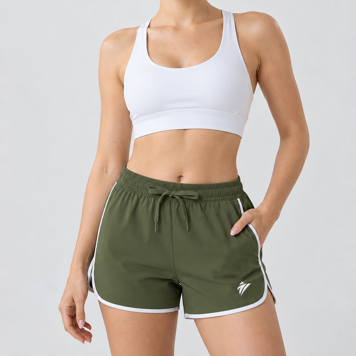 Womens Quick Dry Running Shorts with Pockets Lightweight Athletic Fit
