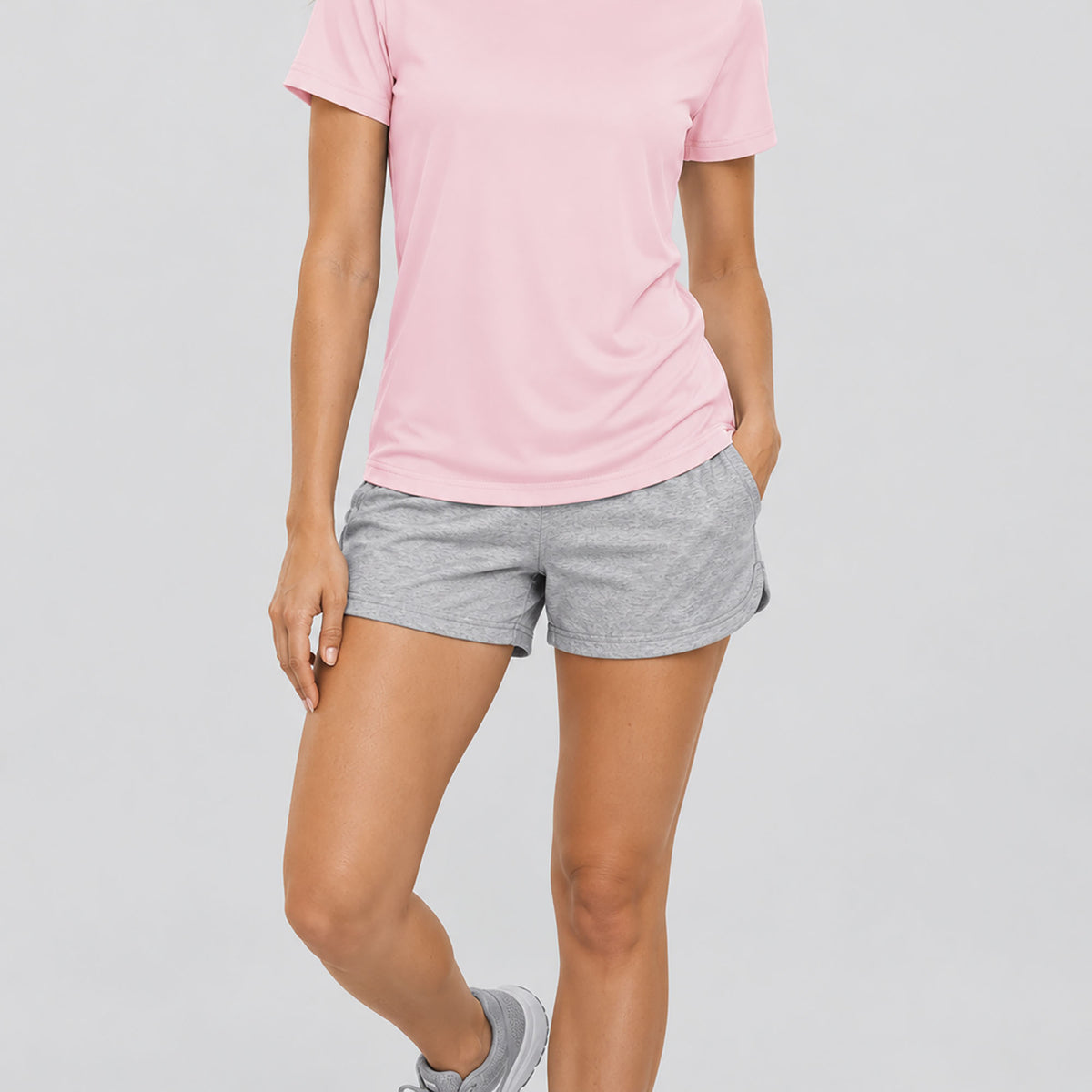Womens Quick Dry UPF 50 Athletic Short Sleeve Workout Top