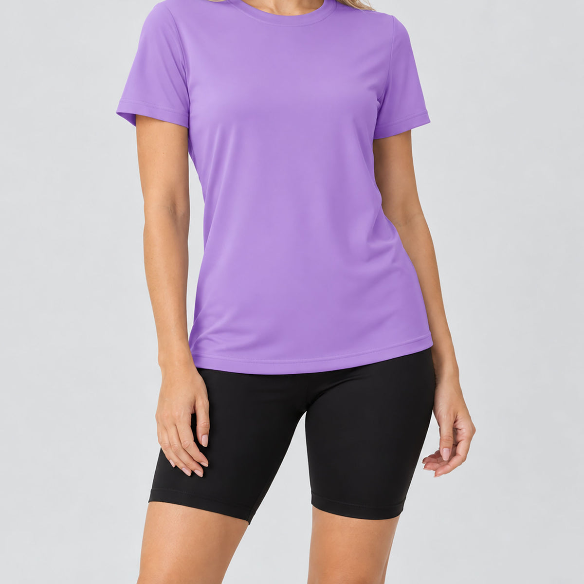 Womens Quick Dry UPF 50 Athletic Short Sleeve Workout Top