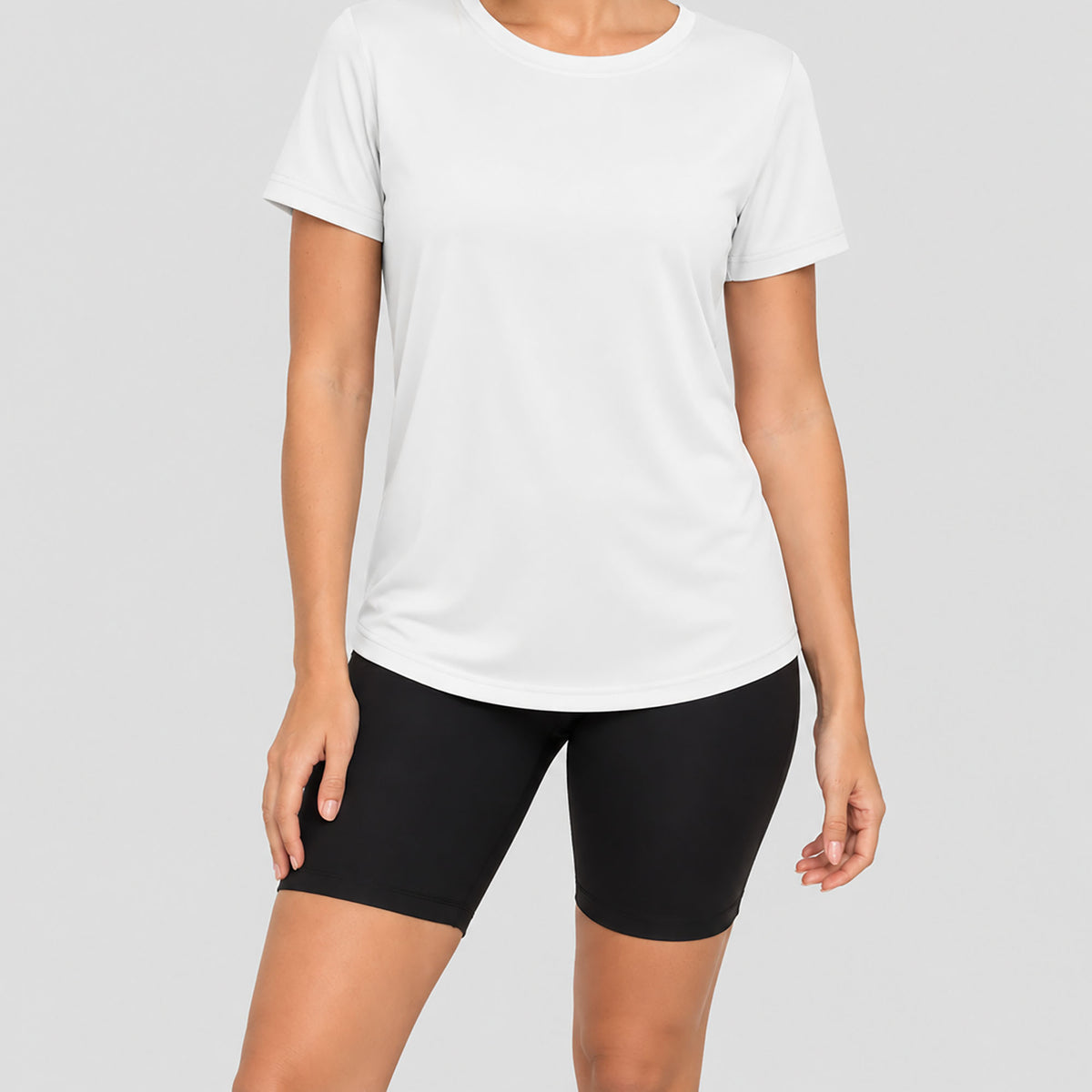 Womens Quick Dry UPF 50 Athletic Short Sleeve Workout Top