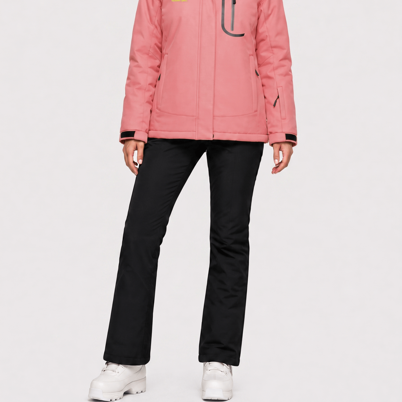 YUCOLEN Women's Windproof Ski Jacket Warm Fleece Lined Winter Snow Coat in Aquamarine
