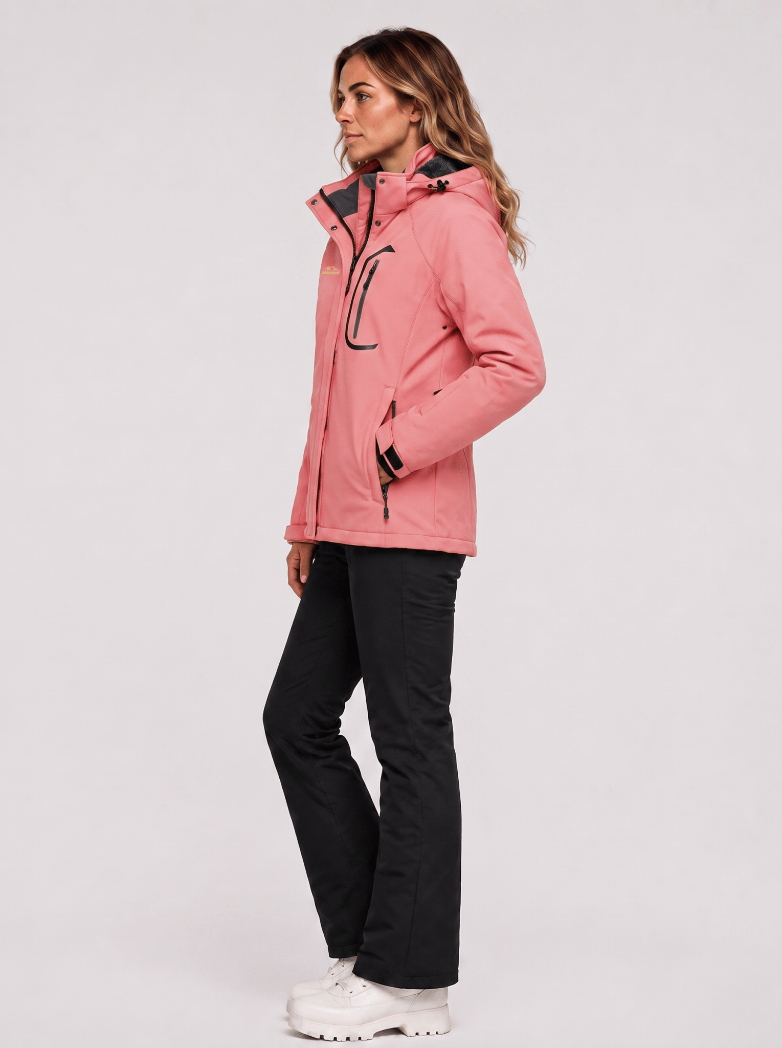 YUCOLEN Women's Windproof Ski Jacket Warm Fleece Lined Winter Snow Coat in Aquamarine