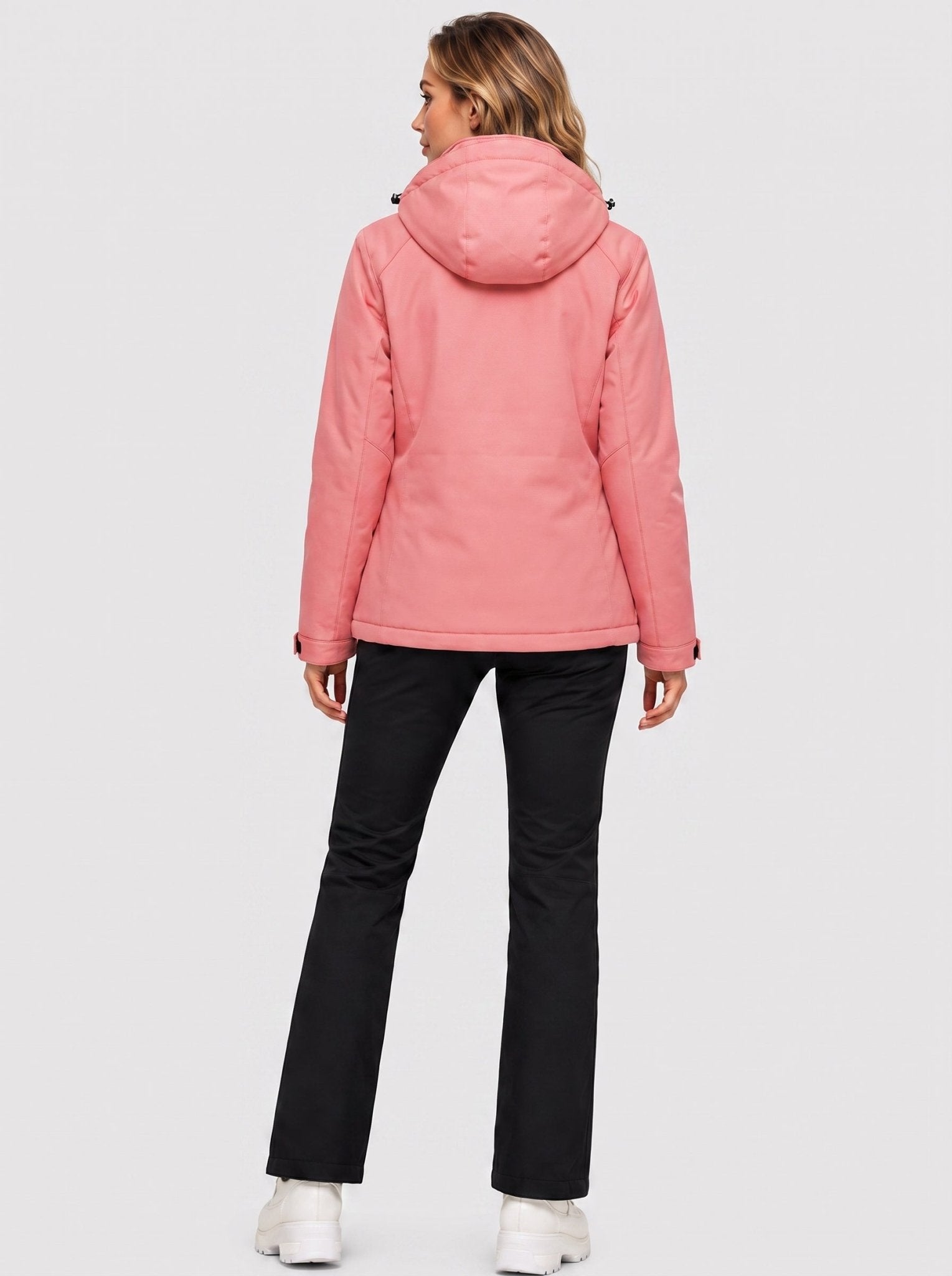 YUCOLEN Women's Windproof Ski Jacket Warm Fleece Lined Winter Snow Coat in Aquamarine