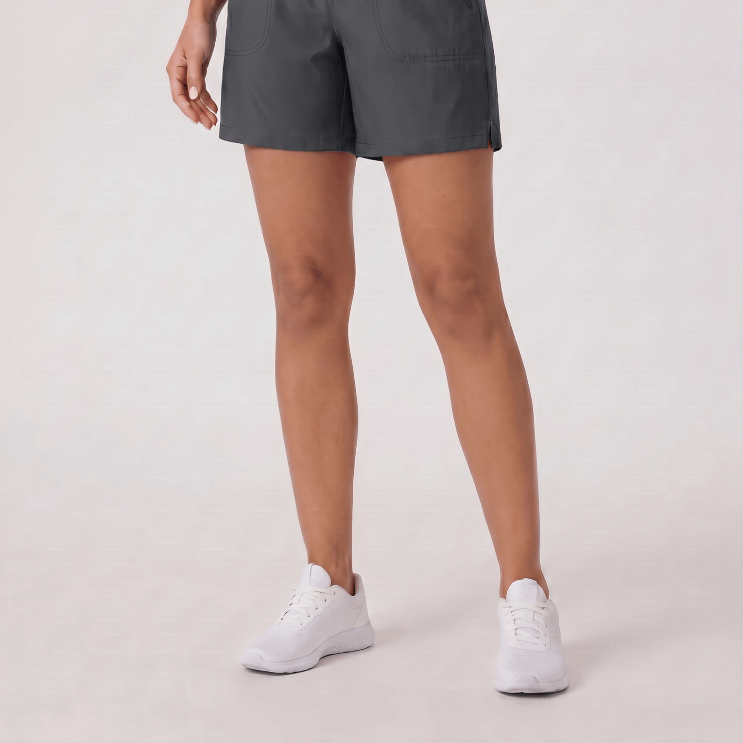 YUCOLEN Women 5 Inch Water Resistant Hiking Shorts UPF 50 Plus Quick Dry Golf Shorts with Zipper Pockets in Dark Grey