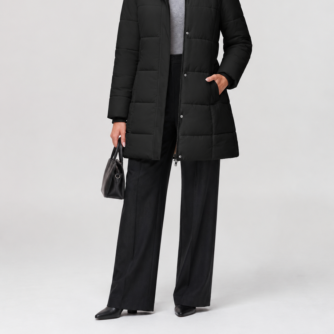 Women's Long Winter Down Coat Fleece Lined Puffer Jackets