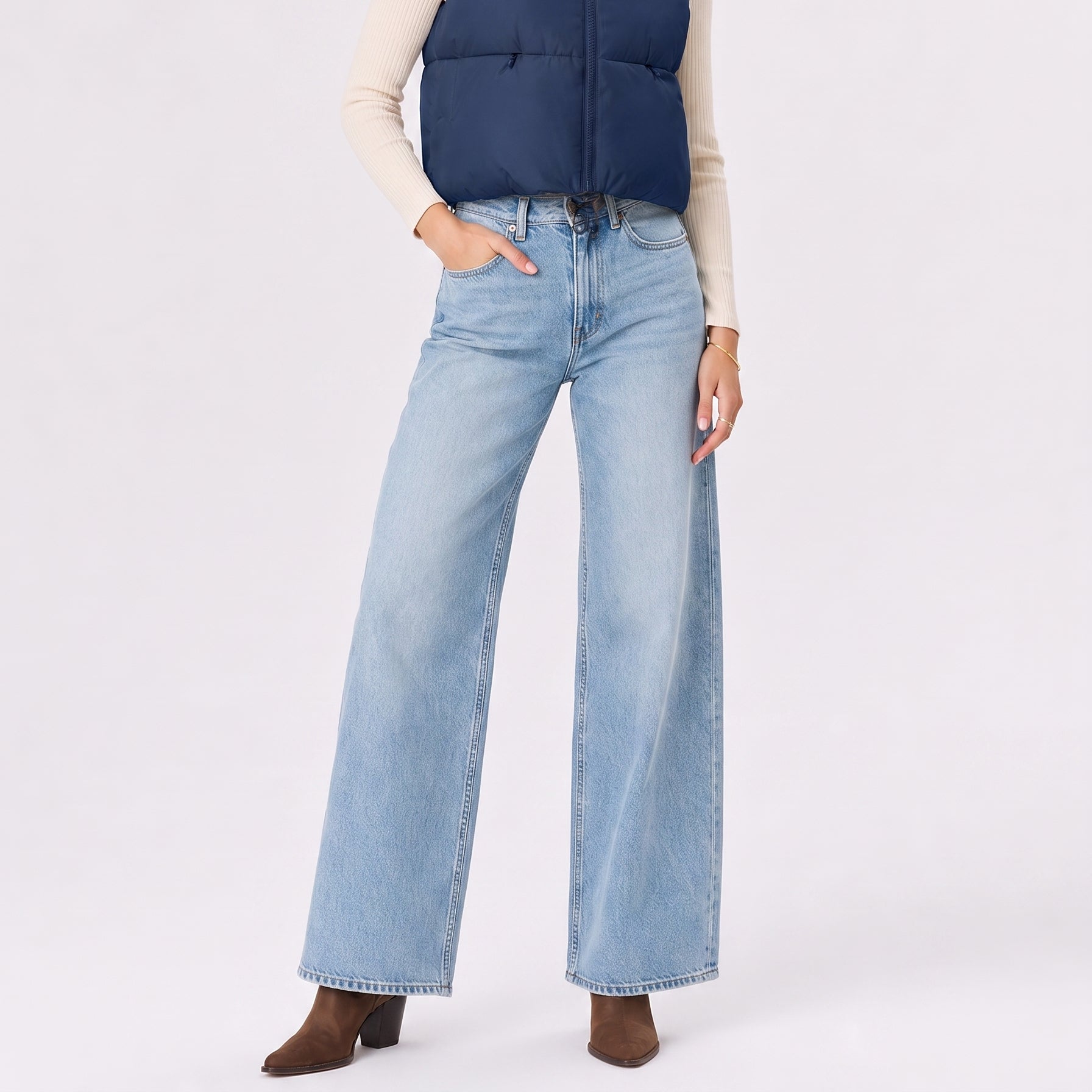 Women's Cropped Puffer Vest Lightweight Sleeveless Quilted Bubble Gilet