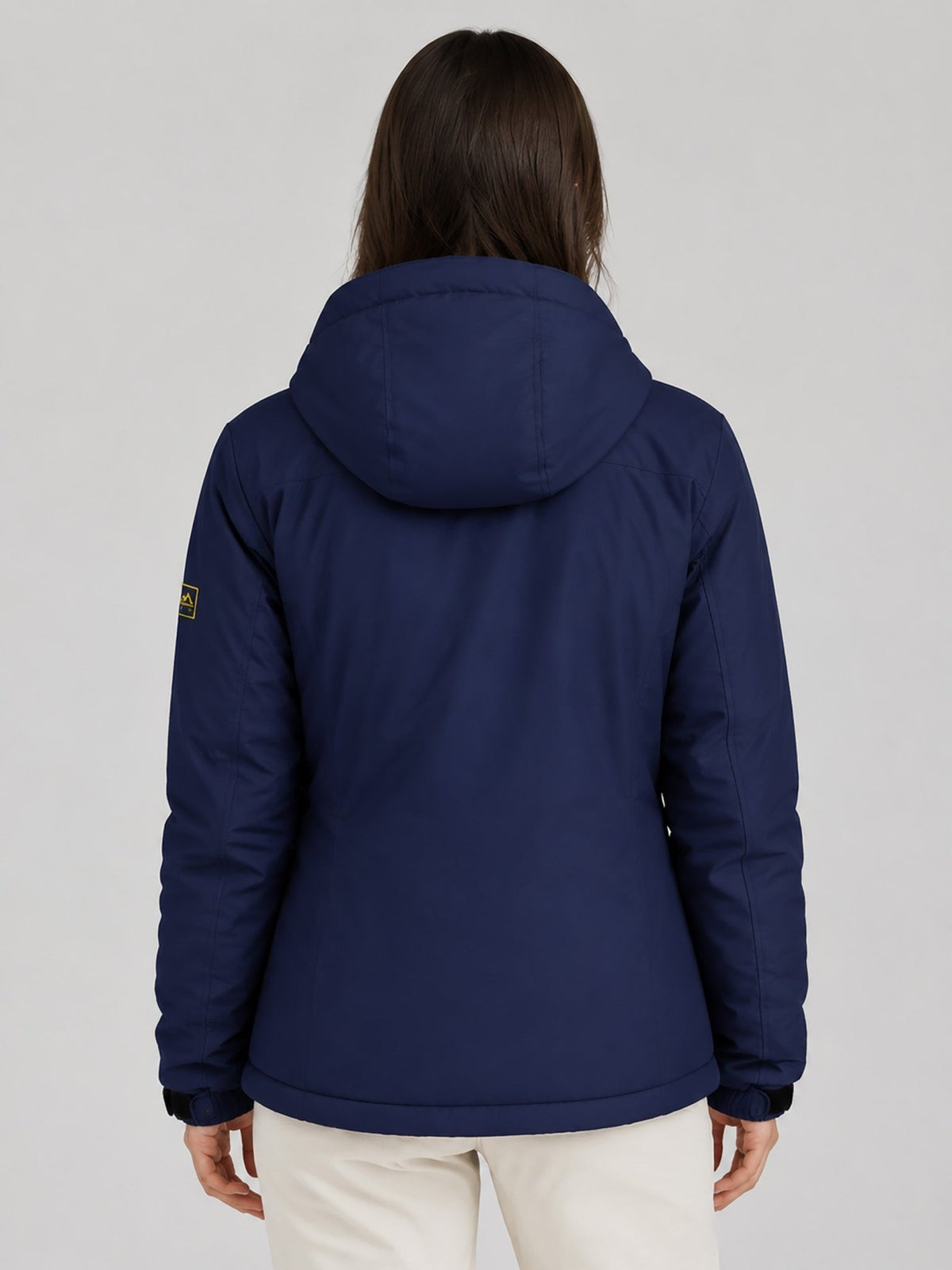 YUCOLEN Women's Waterproof Ski Jacket Fleece Lined Insulated Snow Coat with Detachable Hood in Navy