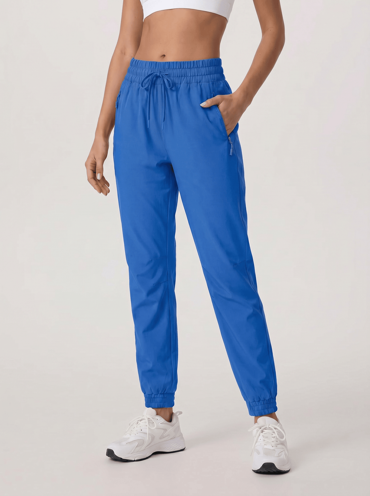 YUCOLEN Women's Lightweight Quick Dry Hiking Pants Water Resistant Outdoor Joggers in Bright Blue