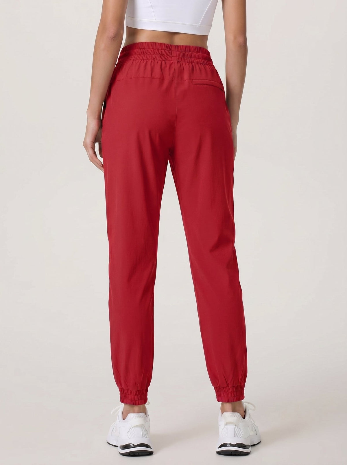 YUCOLEN Women's Lightweight Quick Dry Hiking Pants Water Resistant Outdoor Joggers in Tomato Red