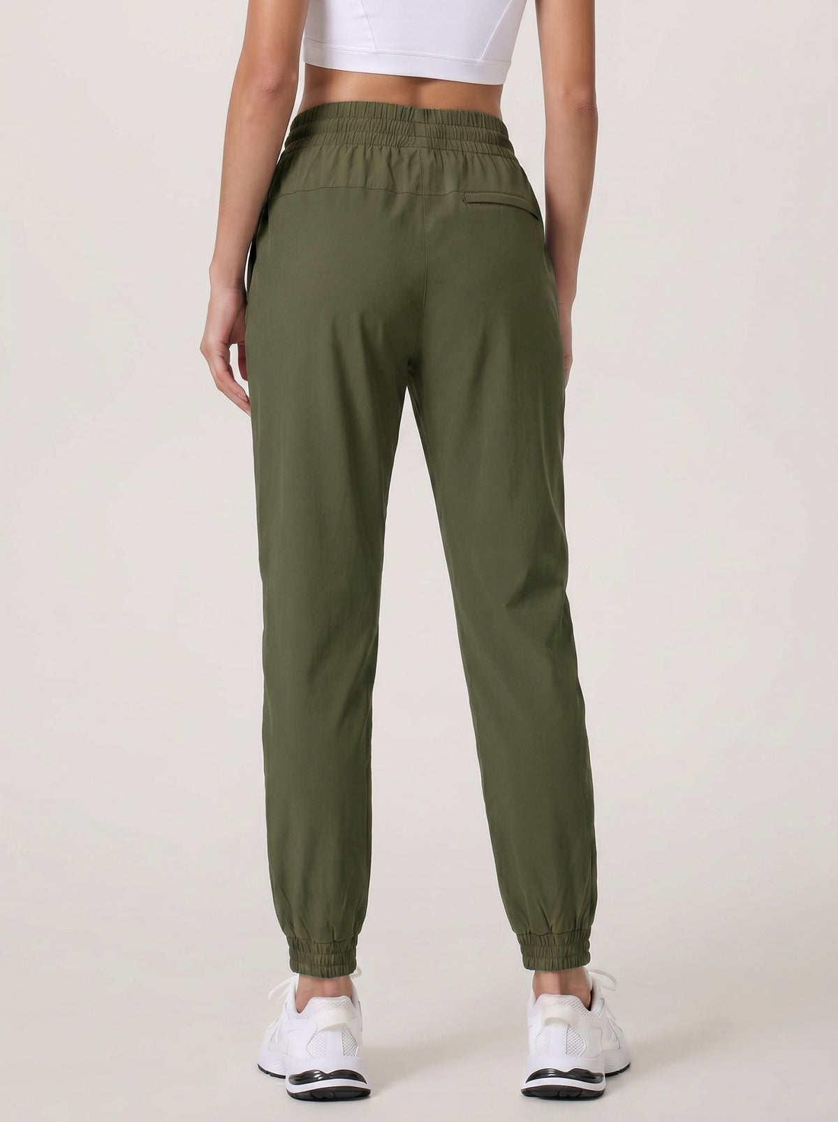 YUCOLEN Women's Lightweight Quick Dry Hiking Pants Water Resistant Outdoor Joggers in Army Green