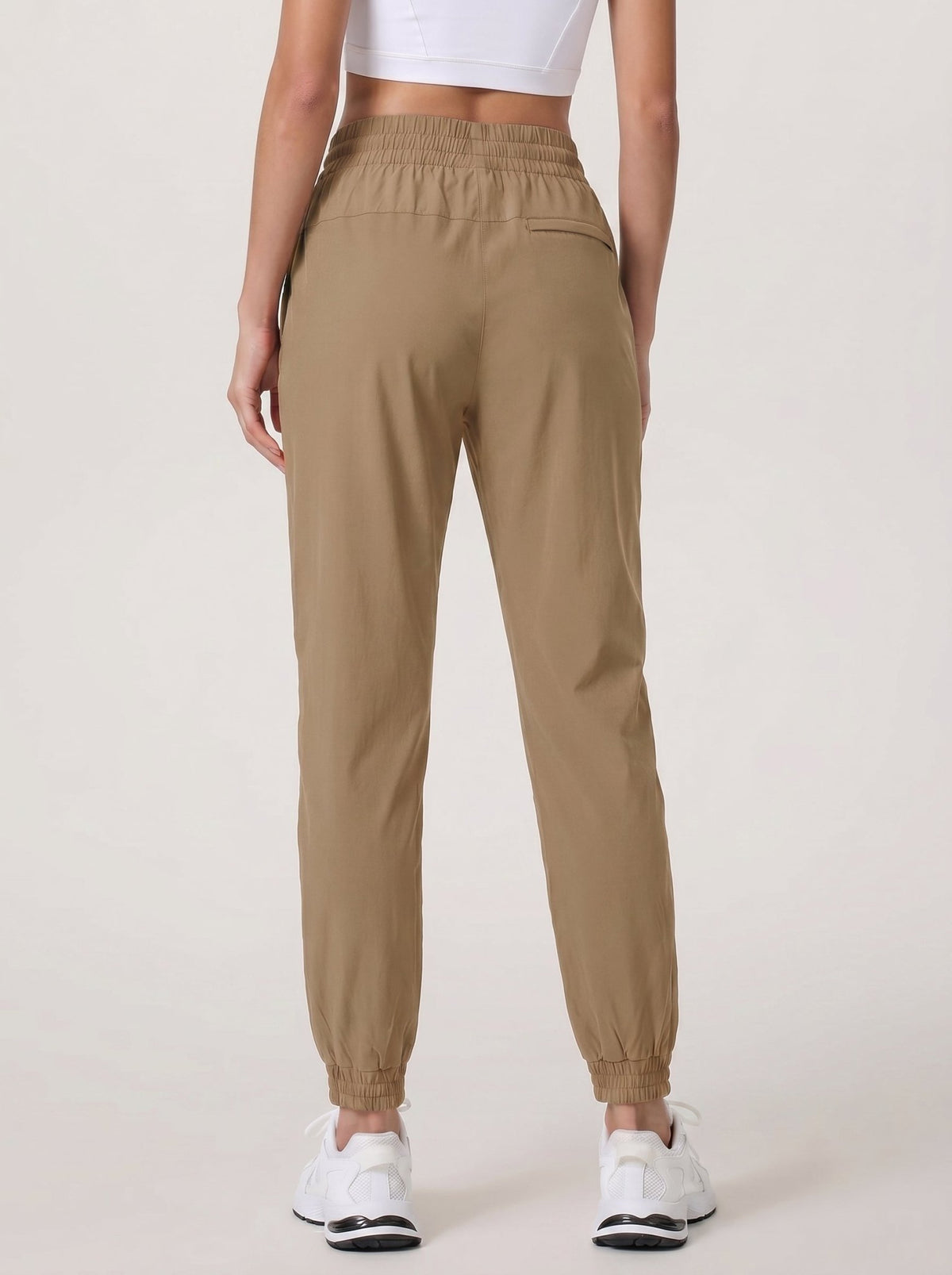 YUCOLEN Women's Lightweight Quick Dry Hiking Pants Water Resistant Outdoor Joggers in Khaki