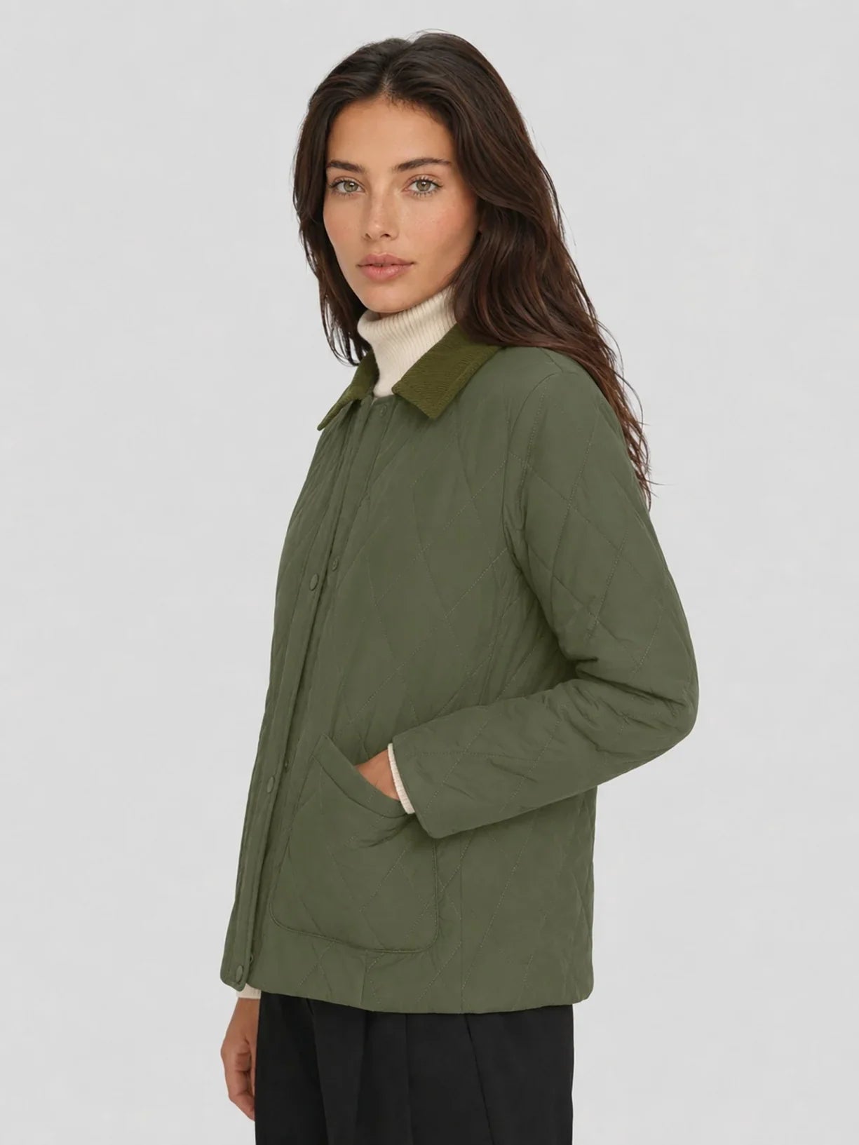 Quilted Fall Jackets for Women: Corduroy Collar or Cropped Bomber? - YUCOLEN