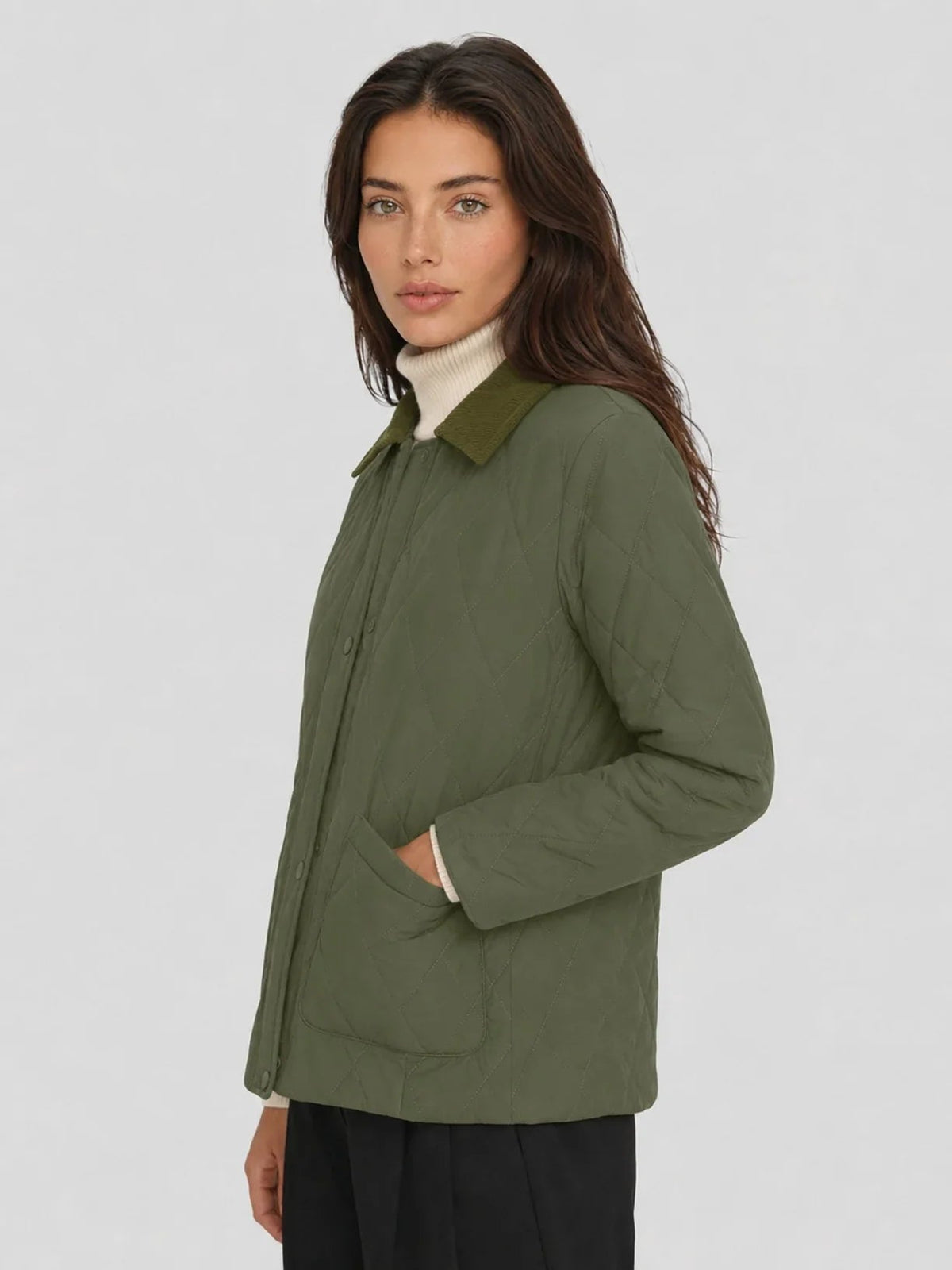Quilted Fall Jackets for Women: Corduroy Collar or Cropped Bomber? - YUCOLEN
