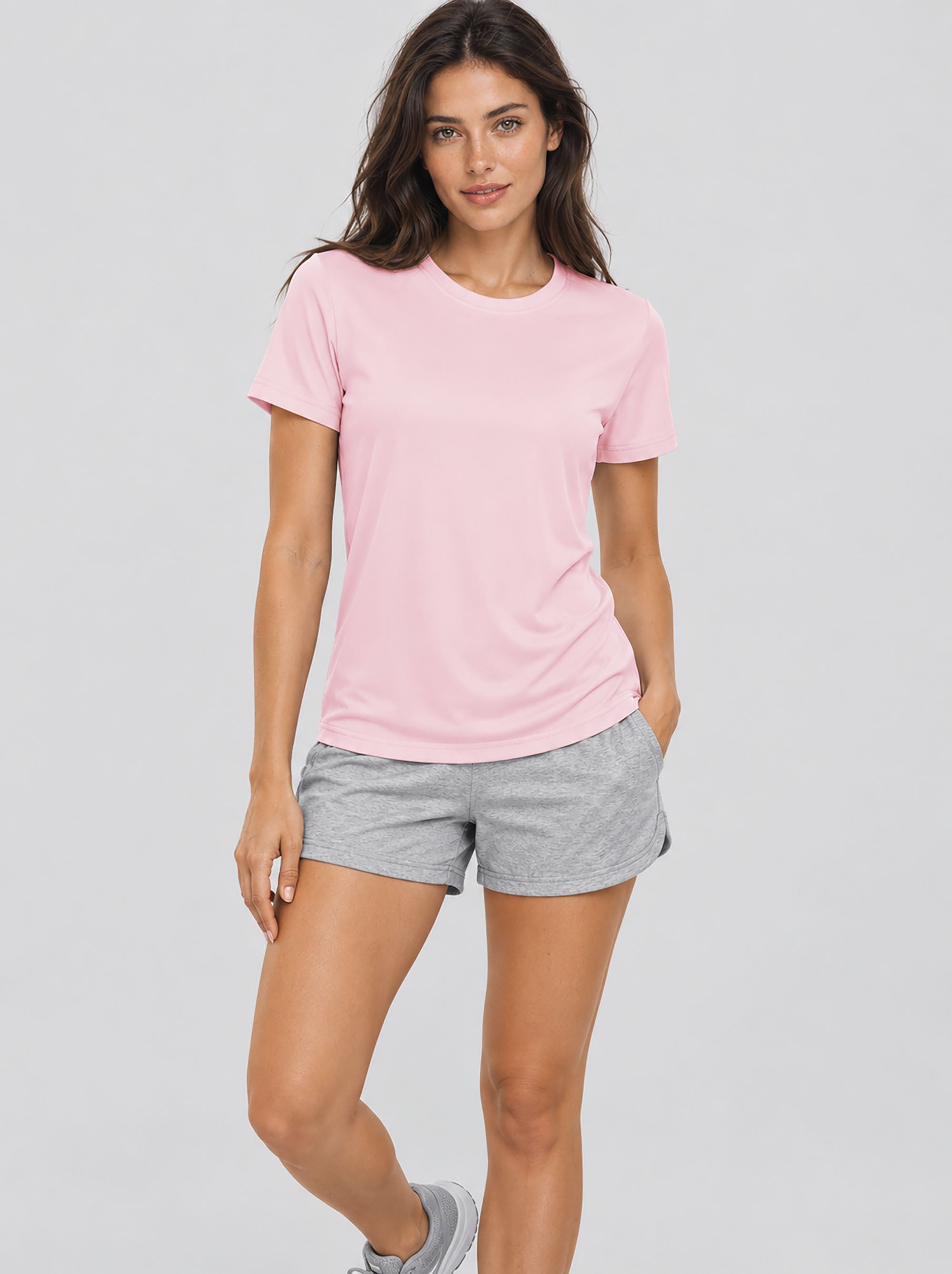 Womens Quick Dry UPF 50 Athletic Short Sleeve Workout Top