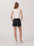 YUCOLEN Women's High Waisted Lightweight Running Shorts - Stretch Workout Shorts in Black