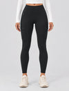 YUCOLEN Women's Outdoor Stretch Leggings with High Waist and Pockets in Black