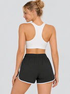 YUCOLEN Womens Quick Dry Running Shorts with Pockets Lightweight Athletic Fit in Black