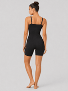 YUCOLEN Women's Seamless Tummy Control Bodysuit Back Pull Down Wireless Shapewear in Black