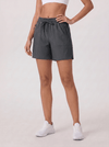 YUCOLEN Women 5 Inch Water Resistant Hiking Shorts UPF 50 Plus Quick Dry Golf Shorts with Zipper Pockets in Dark Grey