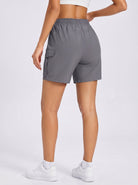 YUCOLEN Women's 5 Inch Quick Dry Hiking Cargo Shorts UPF 50 Plus Lightweight Athletic Shorts in Dark Grey