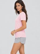 YUCOLEN Womens Quick Dry UPF 50 Athletic Short Sleeve Workout Top in Light Purple