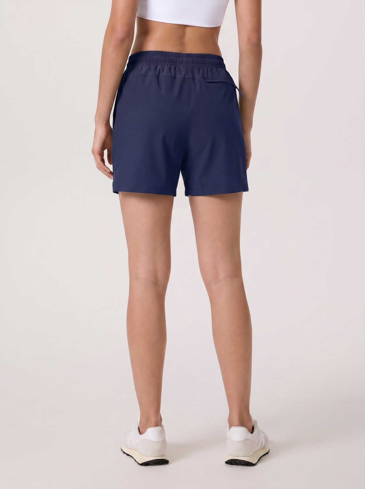 YUCOLEN Women 5 Inch Water Resistant Hiking Shorts UPF 50 Plus Quick Dry Golf Shorts with Zipper Pockets in Navy