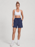 YUCOLEN Women's Quick Dry Hiking Cargo Shorts UPF 50 Plus Lightweight 5 Inch Athletic Shorts in Navy
