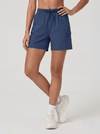 YUCOLEN Women's Quick Dry Hiking Cargo Shorts UPF 50 Plus Lightweight 5 Inch Athletic Shorts in Navy