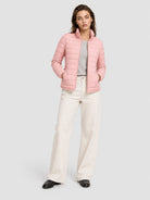 YUCOLEN Women's Lightweight Jacket Packable Water Resistant Quilted Coat with 4 Pockets in Pink