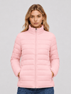 YUCOLEN Women's Lightweight Jacket Packable Water Resistant Quilted Coat with 4 Pockets in Pink