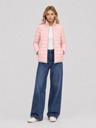 YUCOLEN Women's Lightweight Jacket Packable Water Resistant Quilted Coat with 4 Pockets in Pink