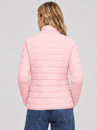 YUCOLEN Women's Lightweight Jacket Packable Water Resistant Quilted Coat with 4 Pockets in Pink