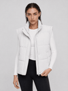 YUCOLEN Women's Cropped Puffer Vest Lightweight Windproof Insulated Gilet with Pockets in White