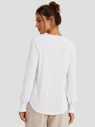 YUCOLEN Women's Lantern Sleeve Pleated Blouse Soft Cotton Rayon Dressy Top in White