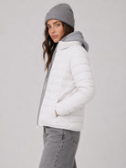 YUCOLEN Women's Lightweight Jacket Packable Water Resistant Quilted Coat with 4 Pockets in White