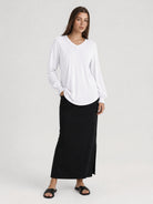 YUCOLEN Women's V Neck Pleated Tunic Blouse Ruffle Cuff Long Sleeve Shirt in White