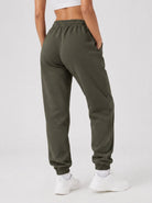 YUCOLEN Heavyweight Fleece Lined Sweatpants Baggy Unisex Relaxed Fit Joggers in Gray brown
