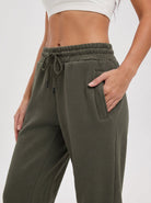 YUCOLEN Heavyweight Fleece Lined Sweatpants Baggy Unisex Relaxed Fit Joggers in Gray brown