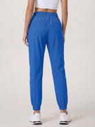 YUCOLEN Women's Lightweight Quick Dry Hiking Pants Water Resistant Outdoor Joggers in Bright Blue