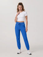 YUCOLEN Women's Lightweight Quick Dry Hiking Pants Water Resistant Outdoor Joggers in Bright Blue