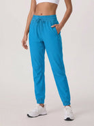 YUCOLEN Women's Lightweight Quick Dry Hiking Pants Water Resistant Outdoor Joggers in Lake Blue
