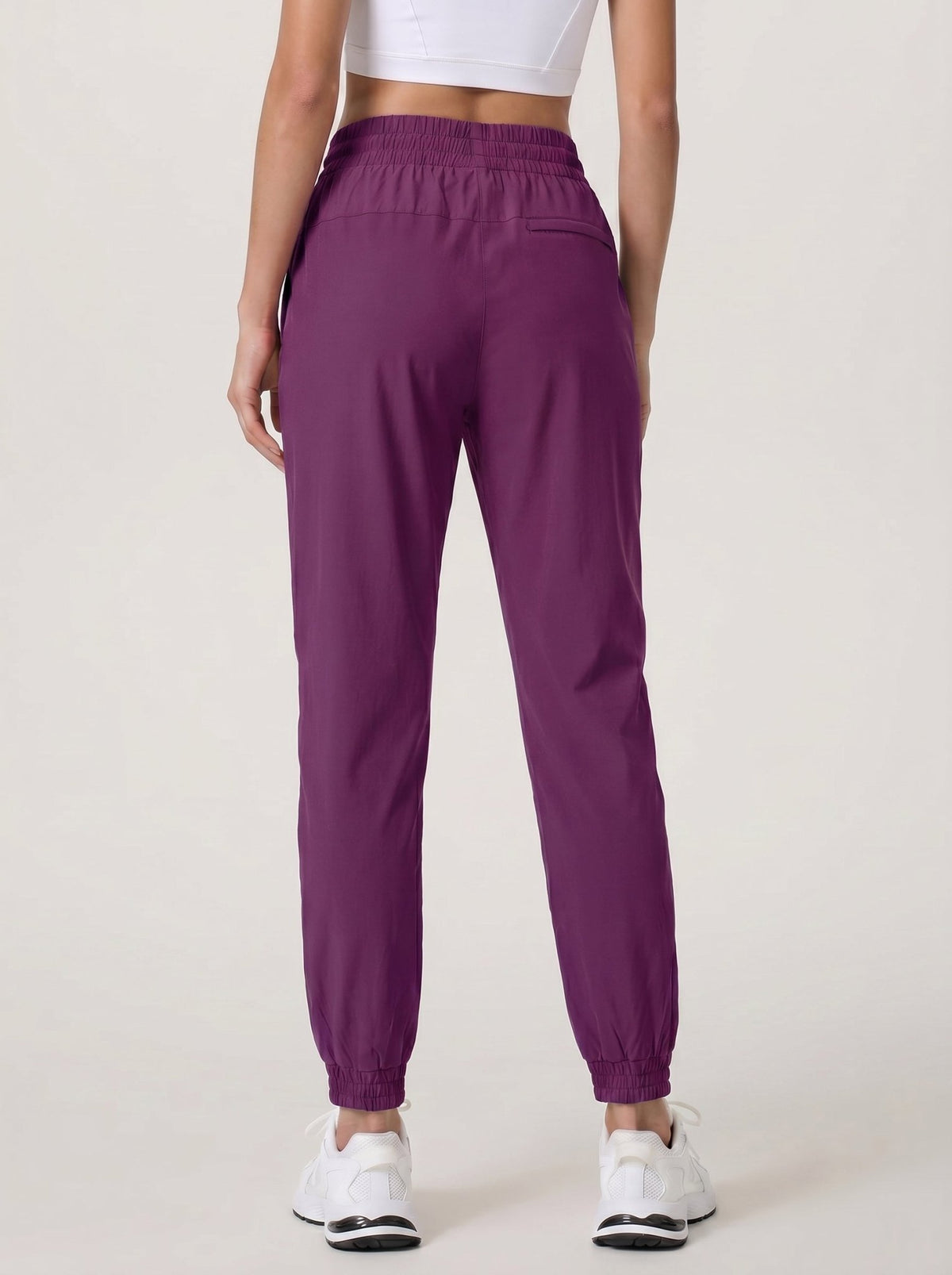 YUCOLEN Women's Lightweight Quick Dry Hiking Pants Water Resistant Outdoor Joggers in Purple Red