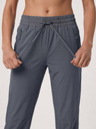 YUCOLEN Women's Lightweight Quick Dry Hiking Pants Water Resistant Outdoor Joggers in Dark Grey