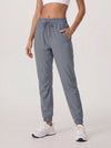 YUCOLEN Women's Lightweight Quick Dry Hiking Pants Water Resistant Outdoor Joggers in Light Grey