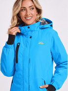 YUCOLEN Women's Waterproof Ski Jacket Fleece Lined Insulated Winter Snow Coat with 5 Pockets in Moon Blue